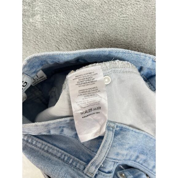 Urban Outiftters BDG High Rise Baggy Jeans 27 Light Wash Thrashed Distressed - Picture 10 of 16